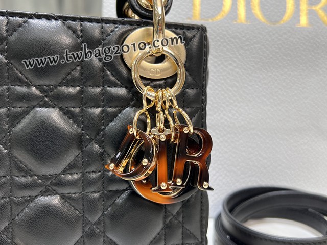 Dior专柜新款Lady女包迪奥高仿原单彩琳琅扣Lady Dior手袋三格手提女包 djfk1474